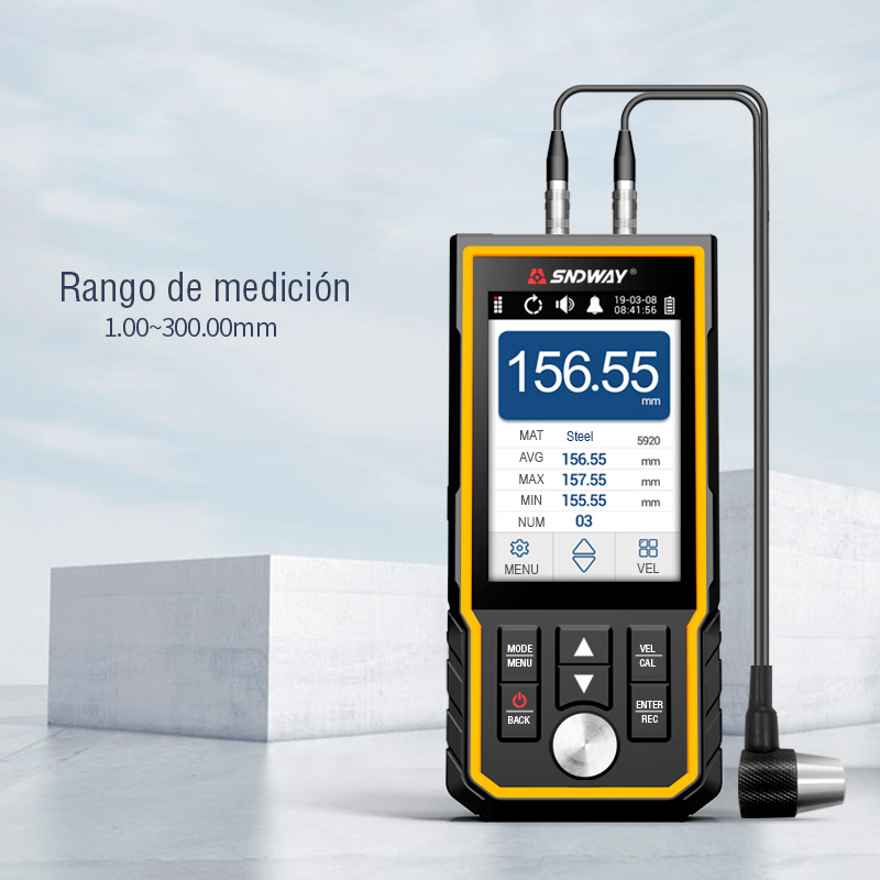 Medidor de espesor ultrasónico para metales y materiales con pantalla táctil precio en Perú, SW-6520
