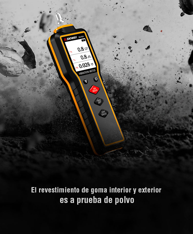 Vibrómetro digital portátil precio en Peru, SW-65A, medidor de vibraciones con pantalla rotativa, Kusitest