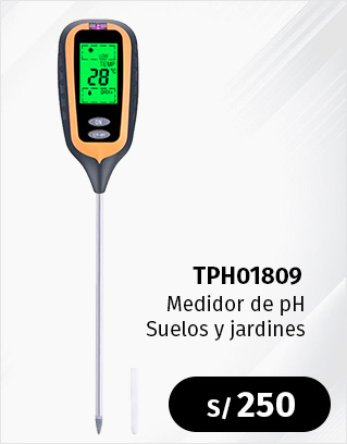 Medidor de ph de suelo, 3 en 1, mide ph, humedad e iluminación, medidor de ph para plantas y jardines, phmetro para suelo, plantas y jardines, Kusitest Perú