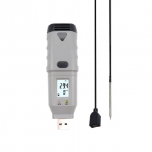 Datalogger de temperatura y humedad USB, -40 ~ 125°C con sonda de temperatura externa, SSN-22ET, YUWESE