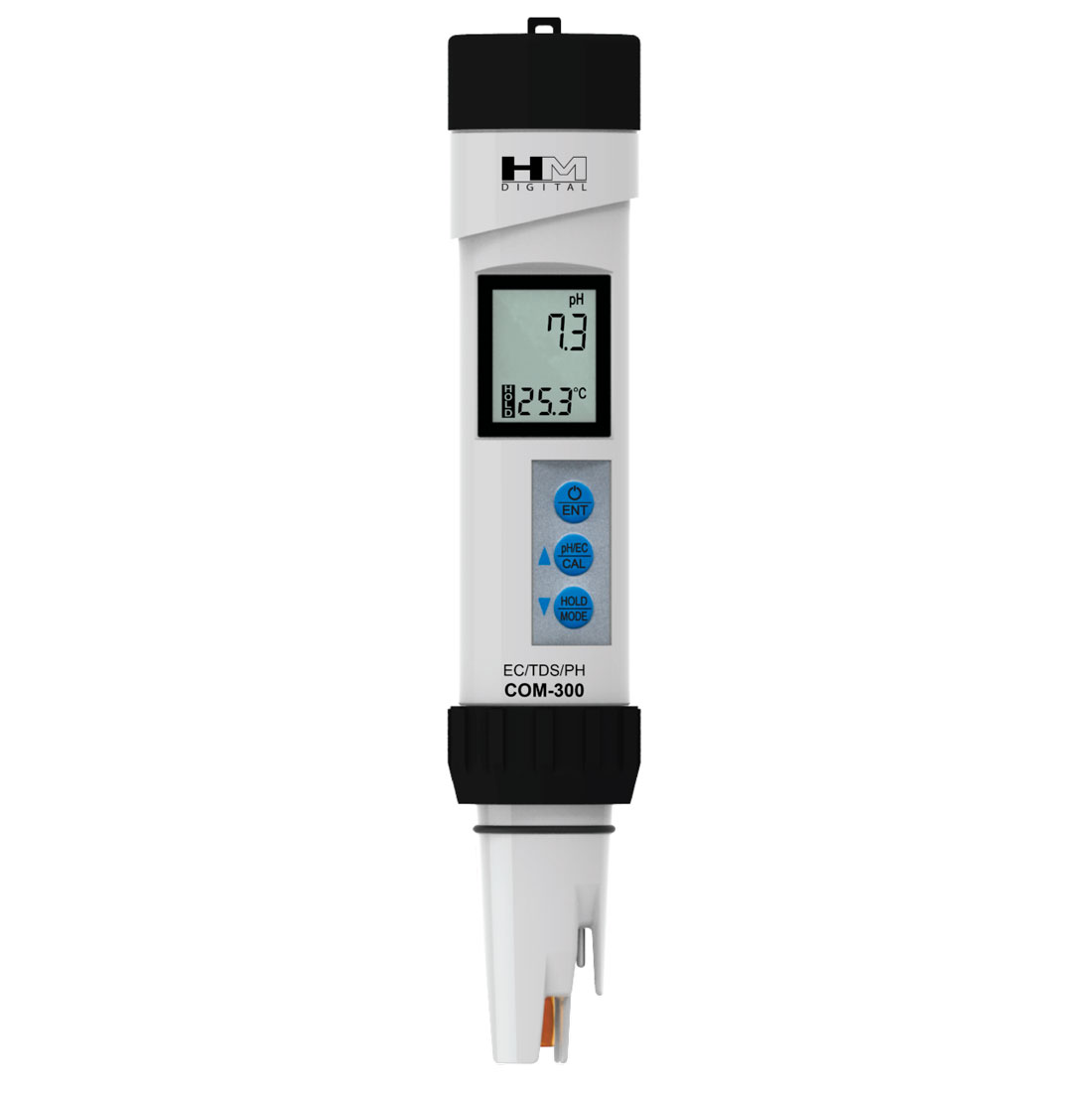Medidor de PH/TDS/EC y temperatura profesional, IP67 HM Digital COM-300
