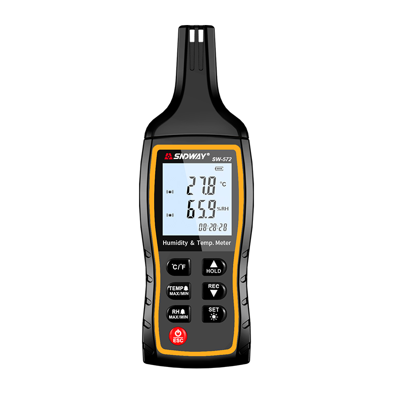 Termohigrometro digital portatil, precio en peru, higrometro para humedad y temperatura con alarma, SW-572 - Kusitest