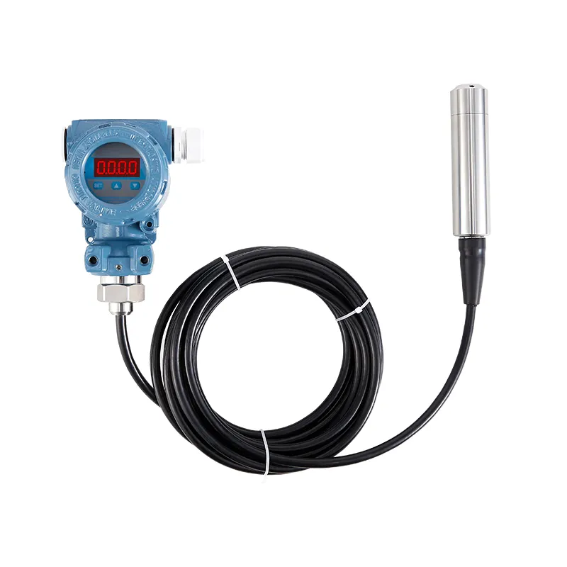 Transmisor de nivel hidrostatico para líquido con indicador de pantalla, SLS3210 con salida de 4-20mA precio en Peru Kusitest-1